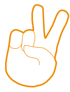 Hand Peace Zeichen